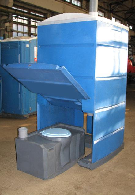 Туалетная кабина «Мегаполис» с двумя баками